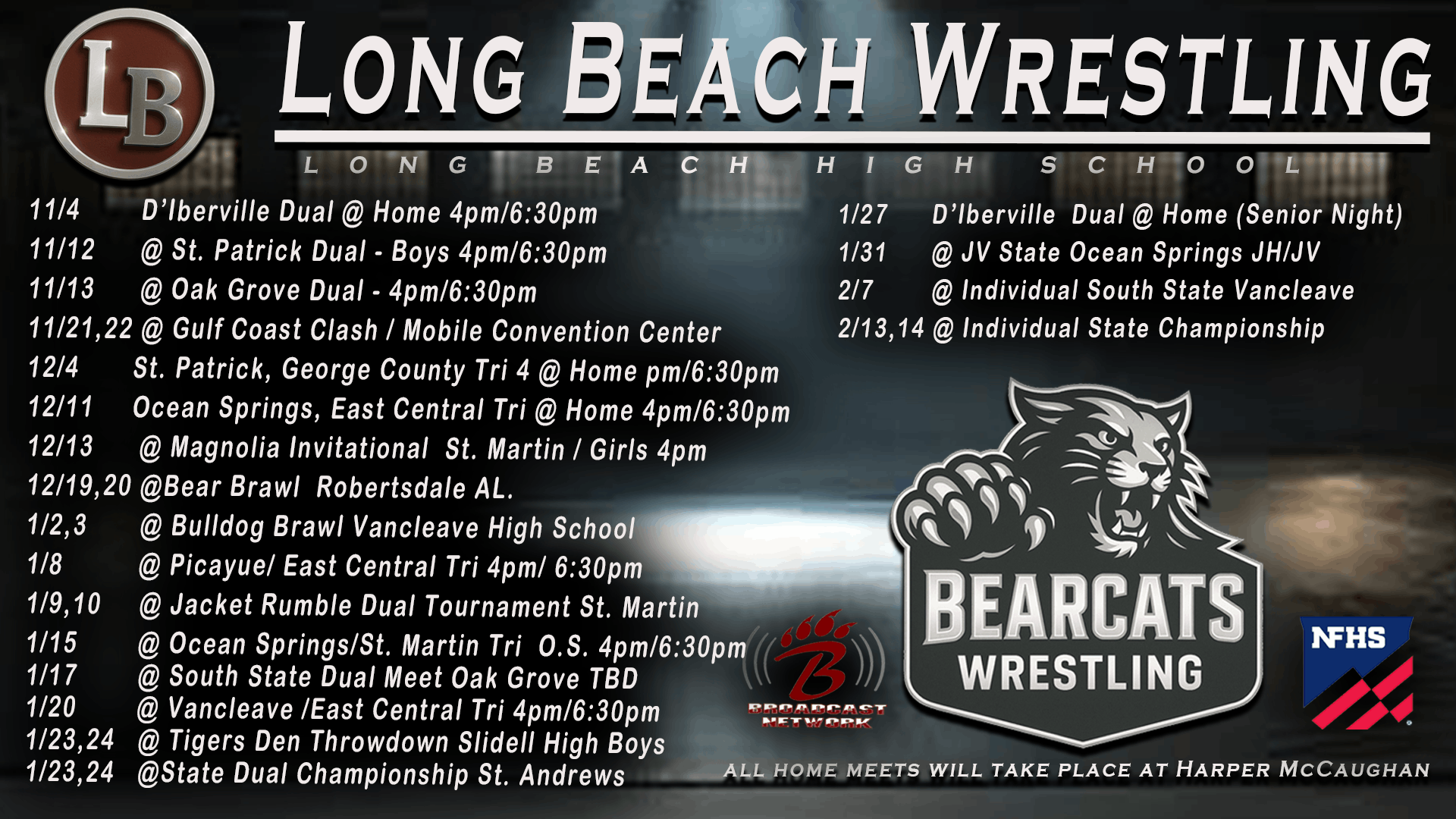 wrestling schedule